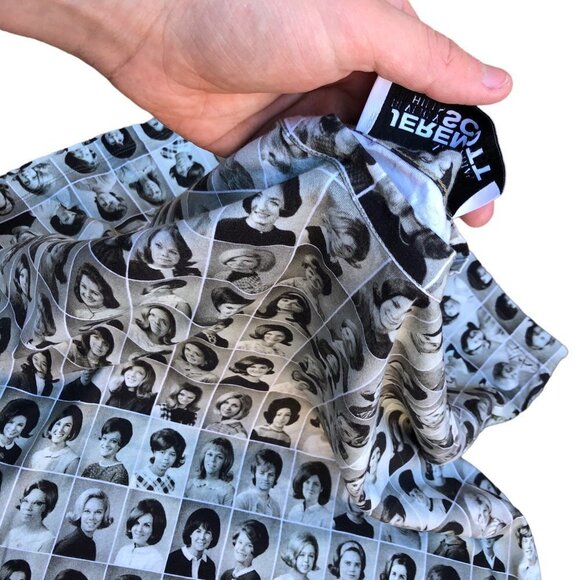 Rare Jeremy Scott Yearbook Photo Shirt Medium - Picture 3 of 8